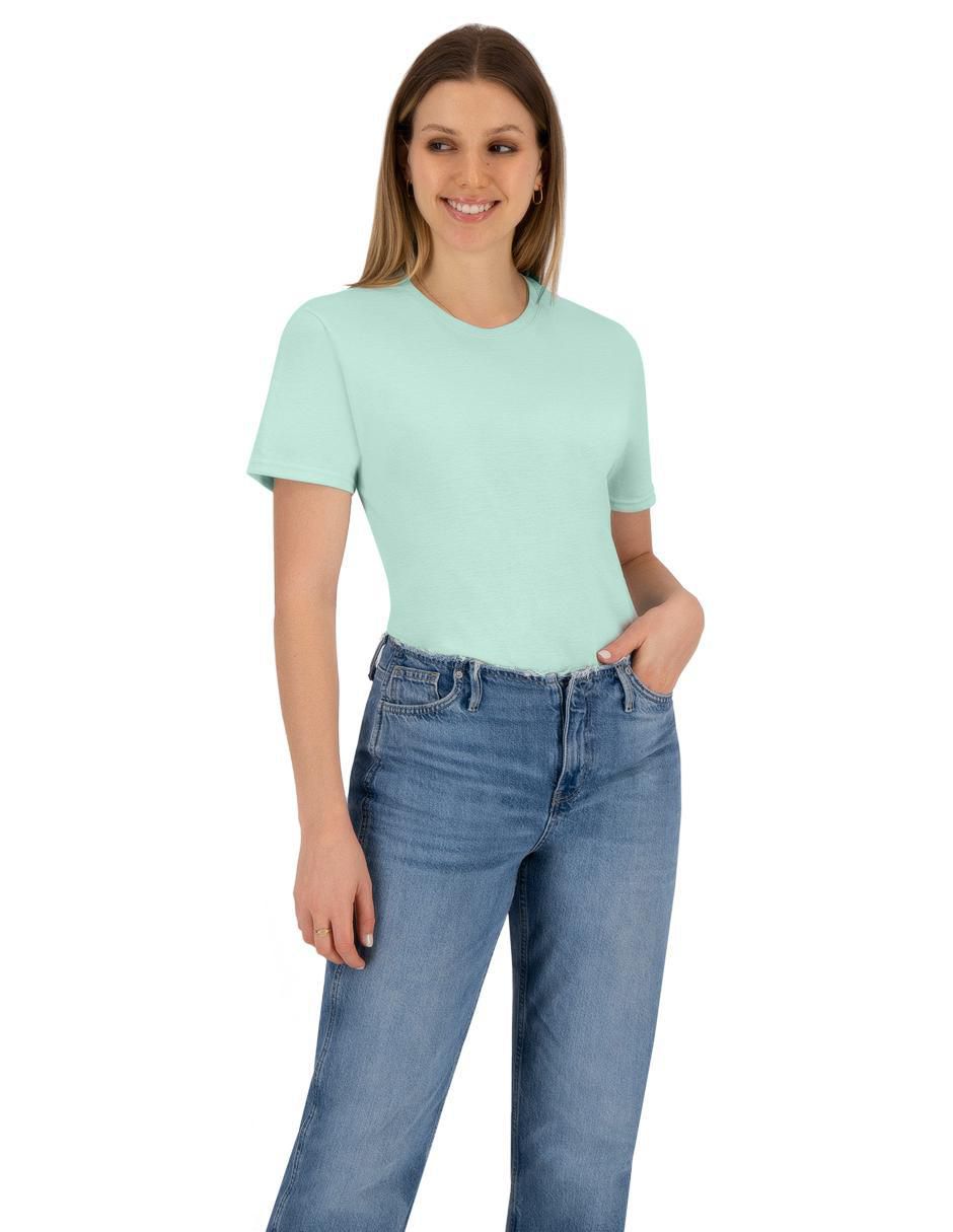 Playera manga corta cuello redondo para mujer Playera manga corta cuello redondo para mujer