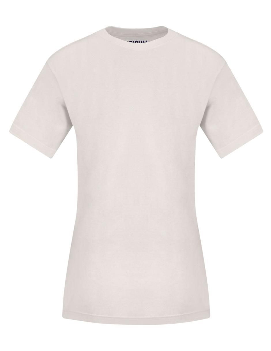 Playera manga corta Indicum Denim cuello redondo para mujer