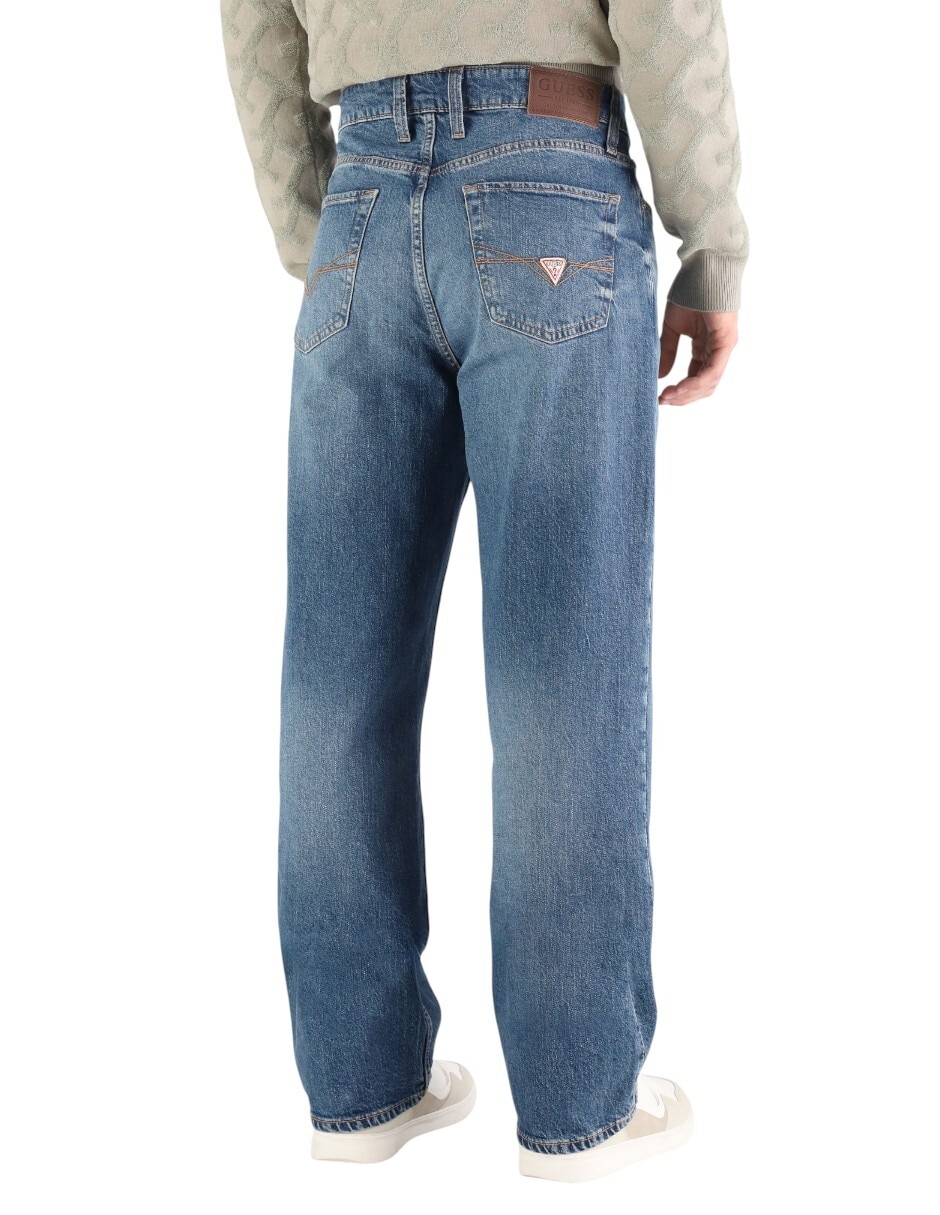 Jeans skinny deslavado para hombre 3