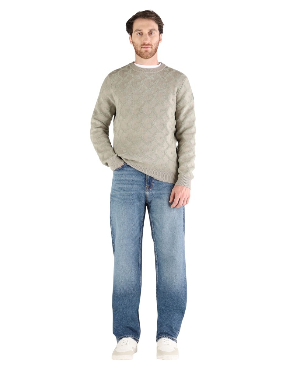 Jeans skinny deslavado para hombre 4