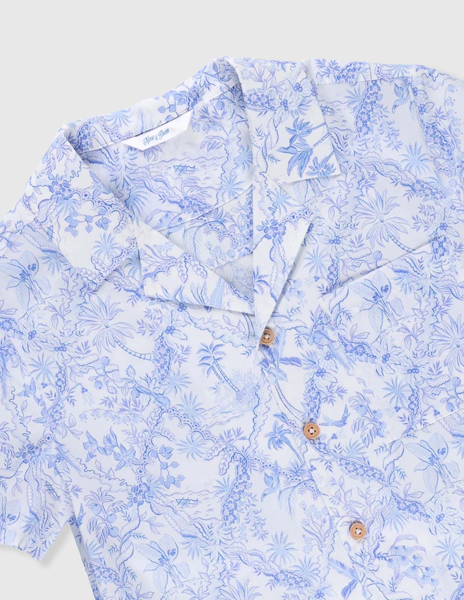 Camisa casual Now & Then Liberty manga corta para niño