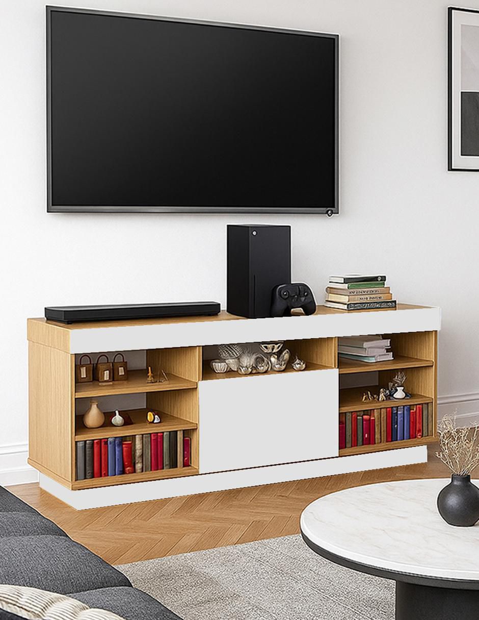 Mueble de TV armable de melamina 5