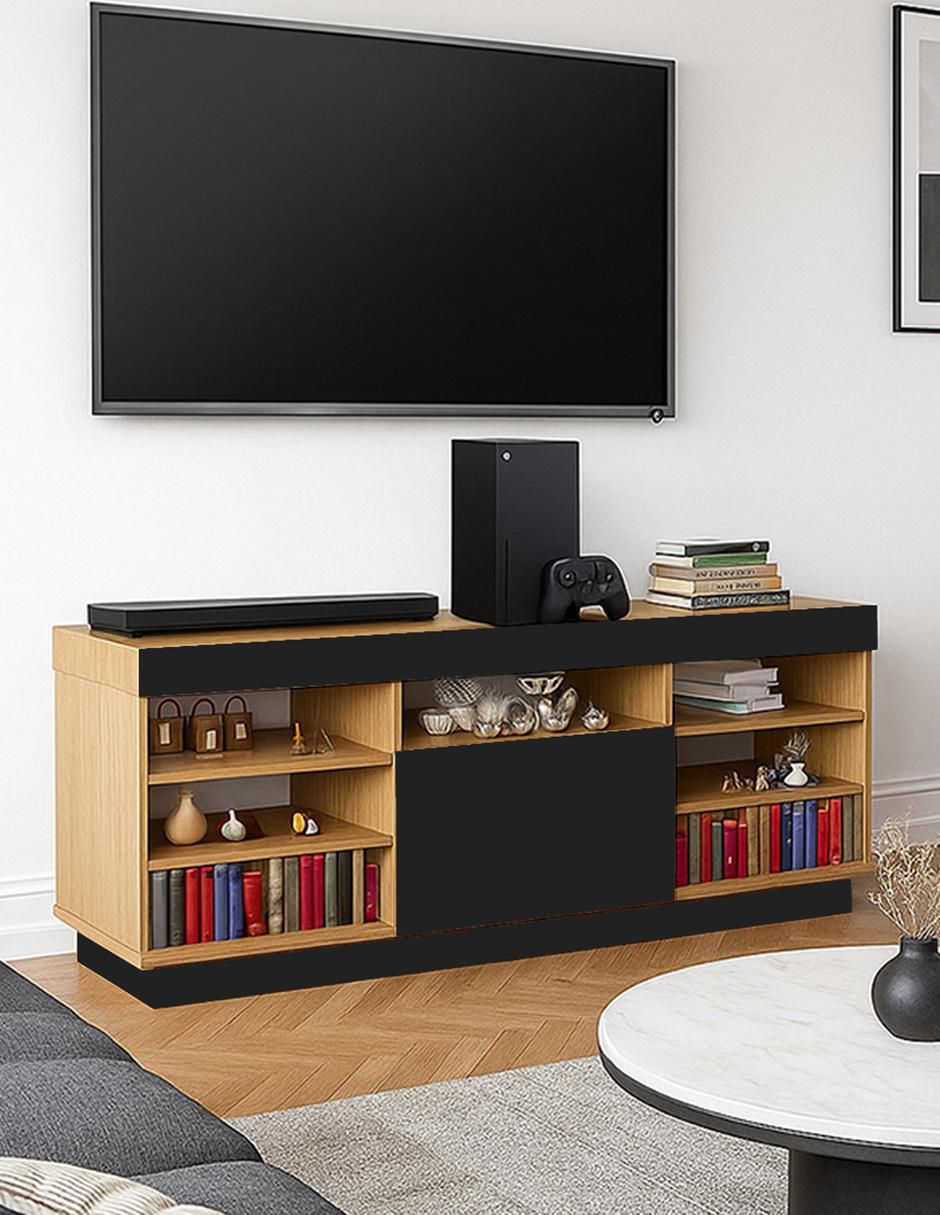 Mueble de TV armable de melamina 5