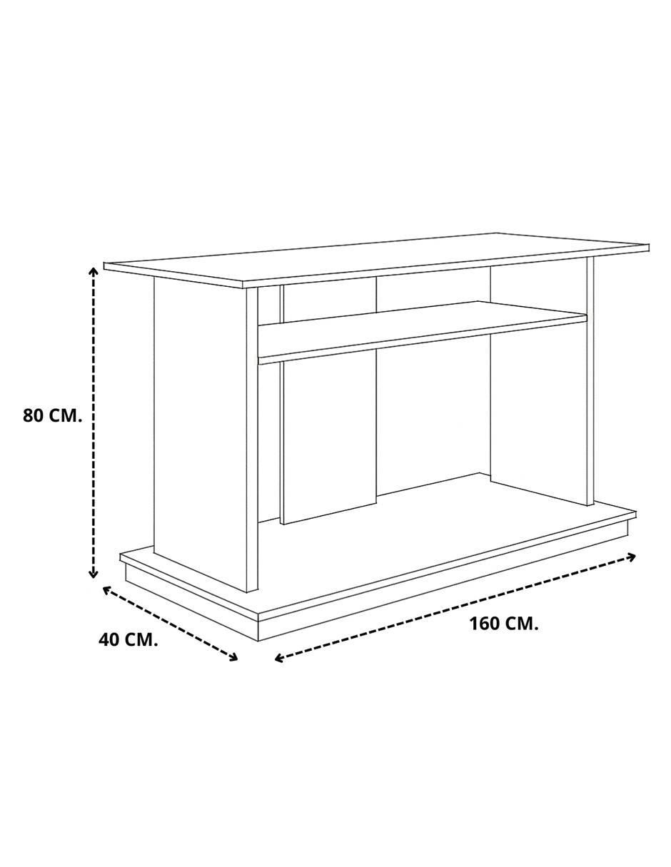 Mueble de TV armable de melamina 7