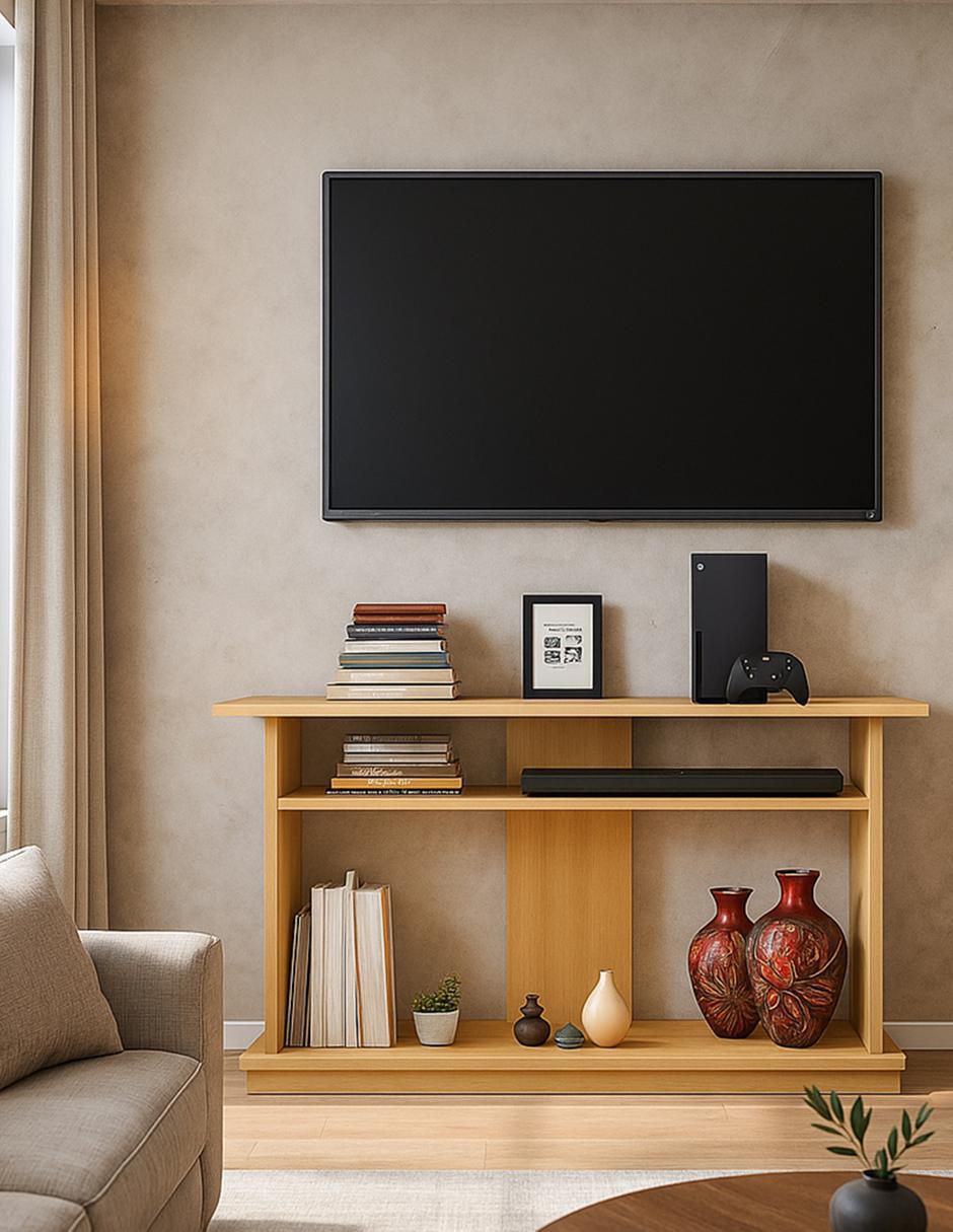 Mueble de TV armable de melamina 4