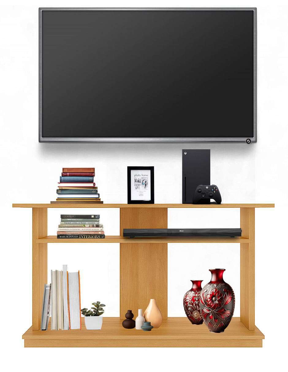 Mueble de TV armable de melamina 5