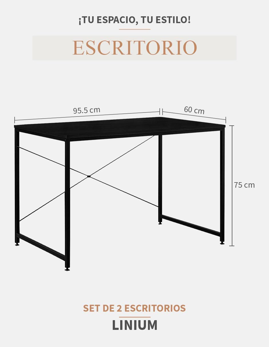 Escritorio armable de madera 10