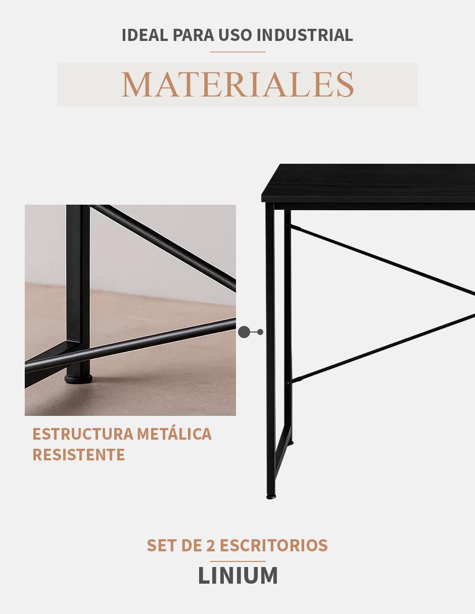 Escritorio armable de madera 5