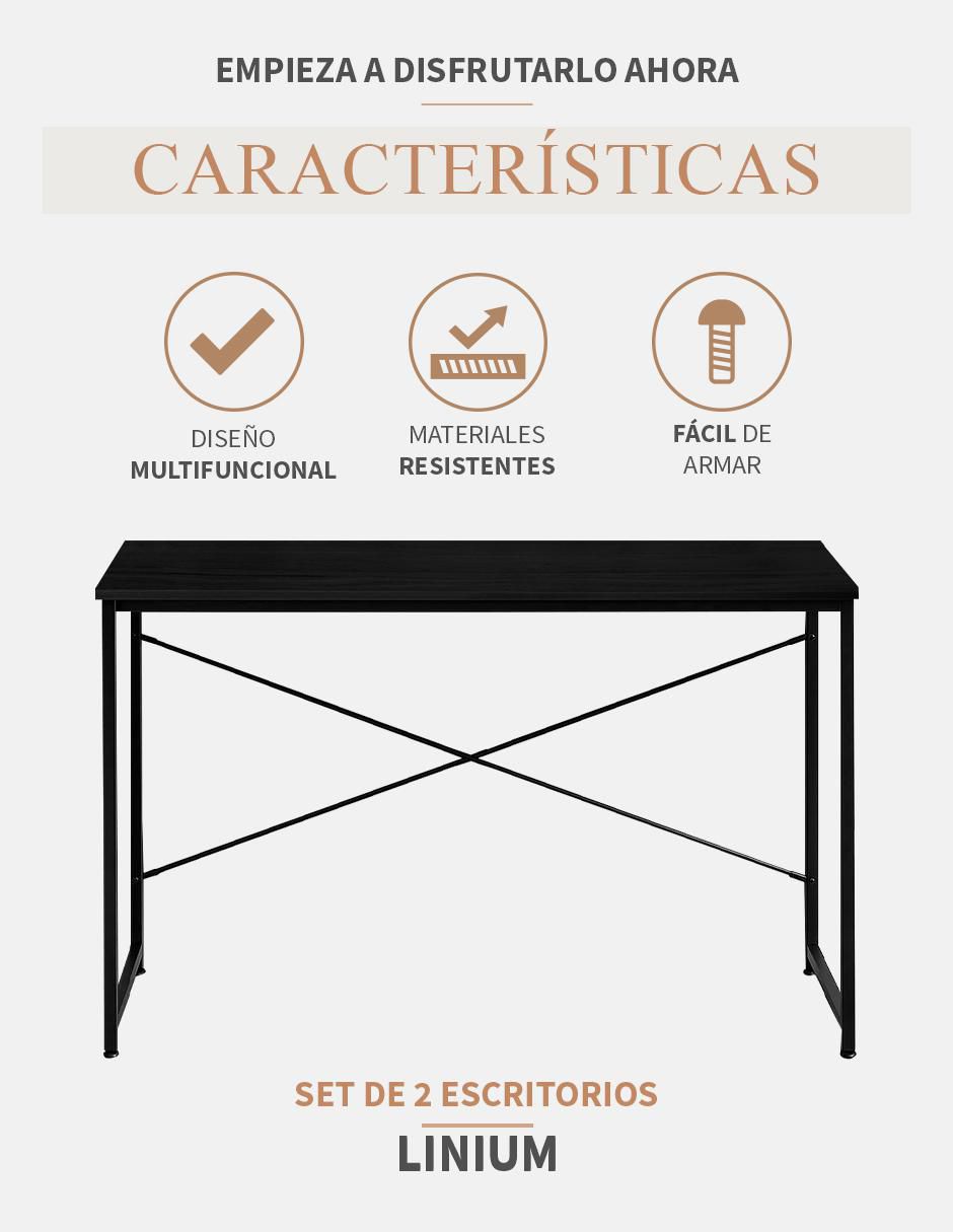 Escritorio armable de madera 7