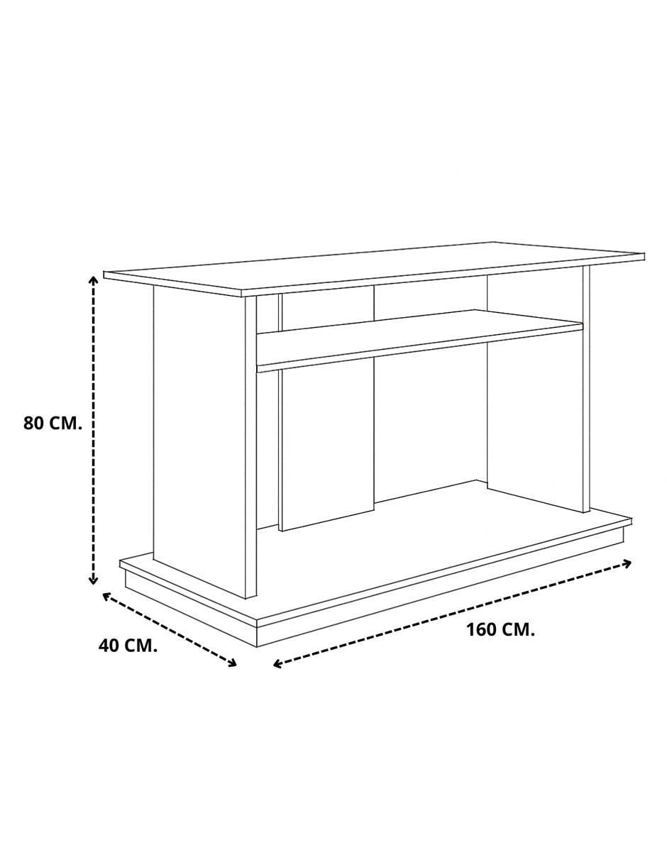 Mueble de TV armable de melamina 7