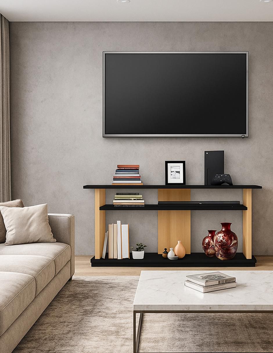 Mueble de TV armable de melamina 4