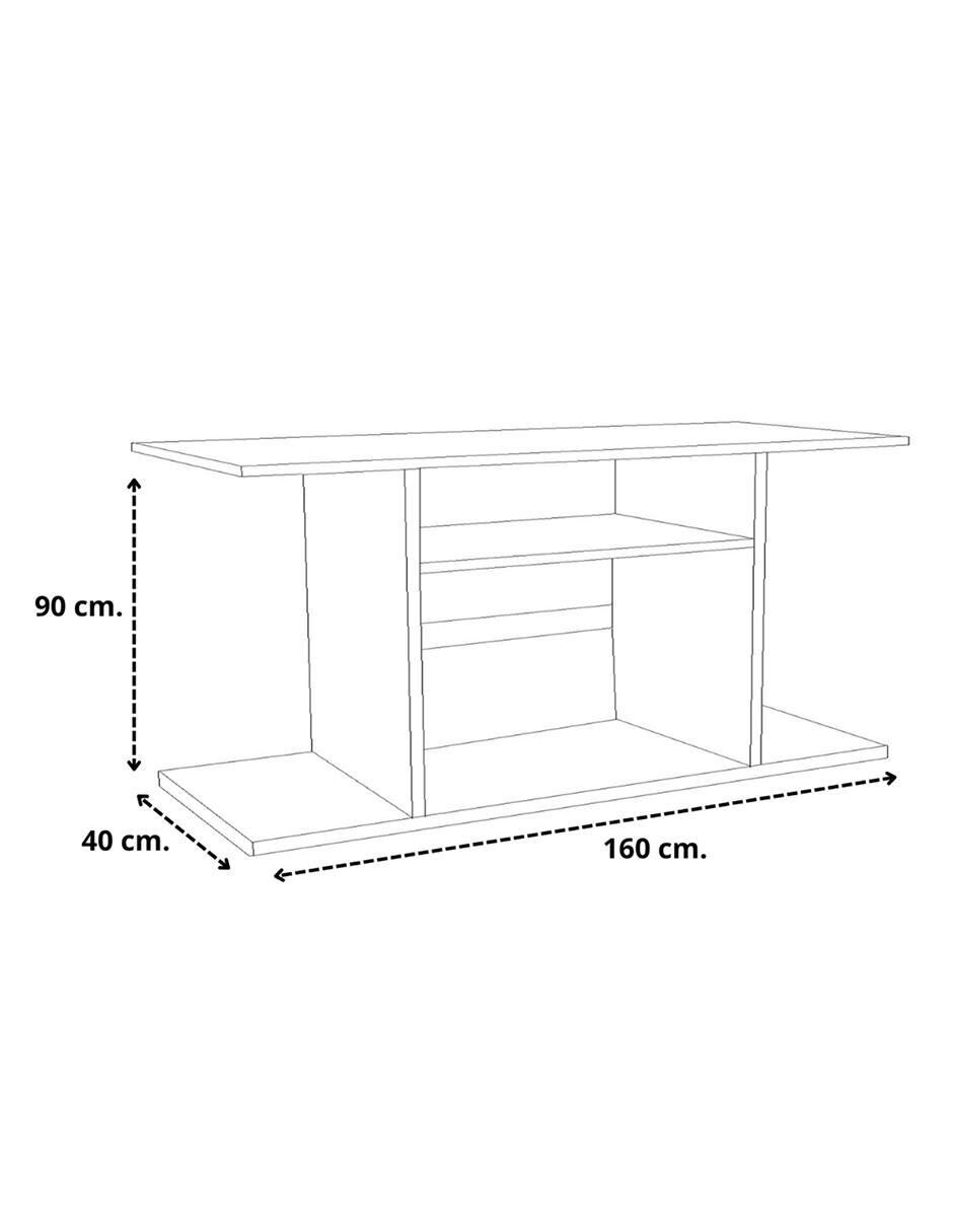 Mueble de TV armable de melamina 7