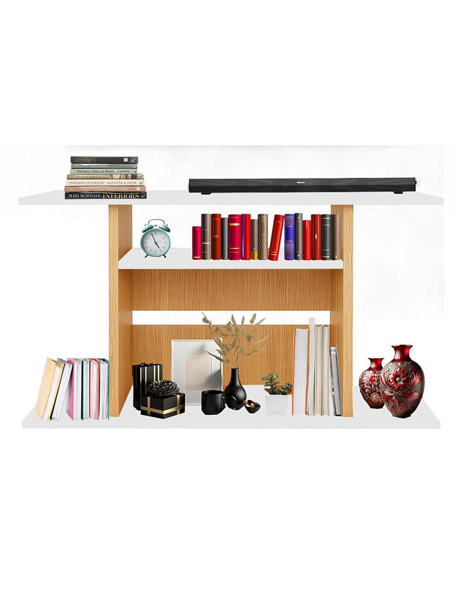 Mueble de TV armable de melamina 5