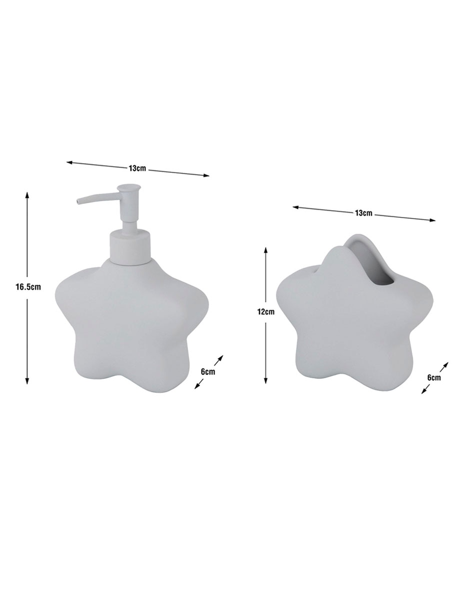 Juego de accesorios para baño de cerámica Individual 7