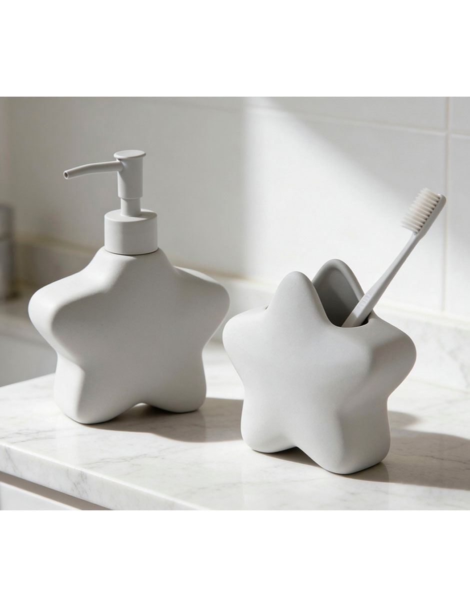 Juego de accesorios para baño de cerámica Individual 6