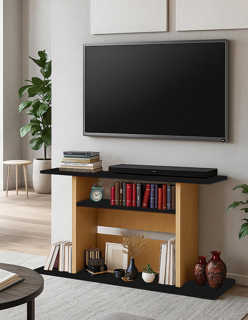 Mueble de TV armable de melamina 4