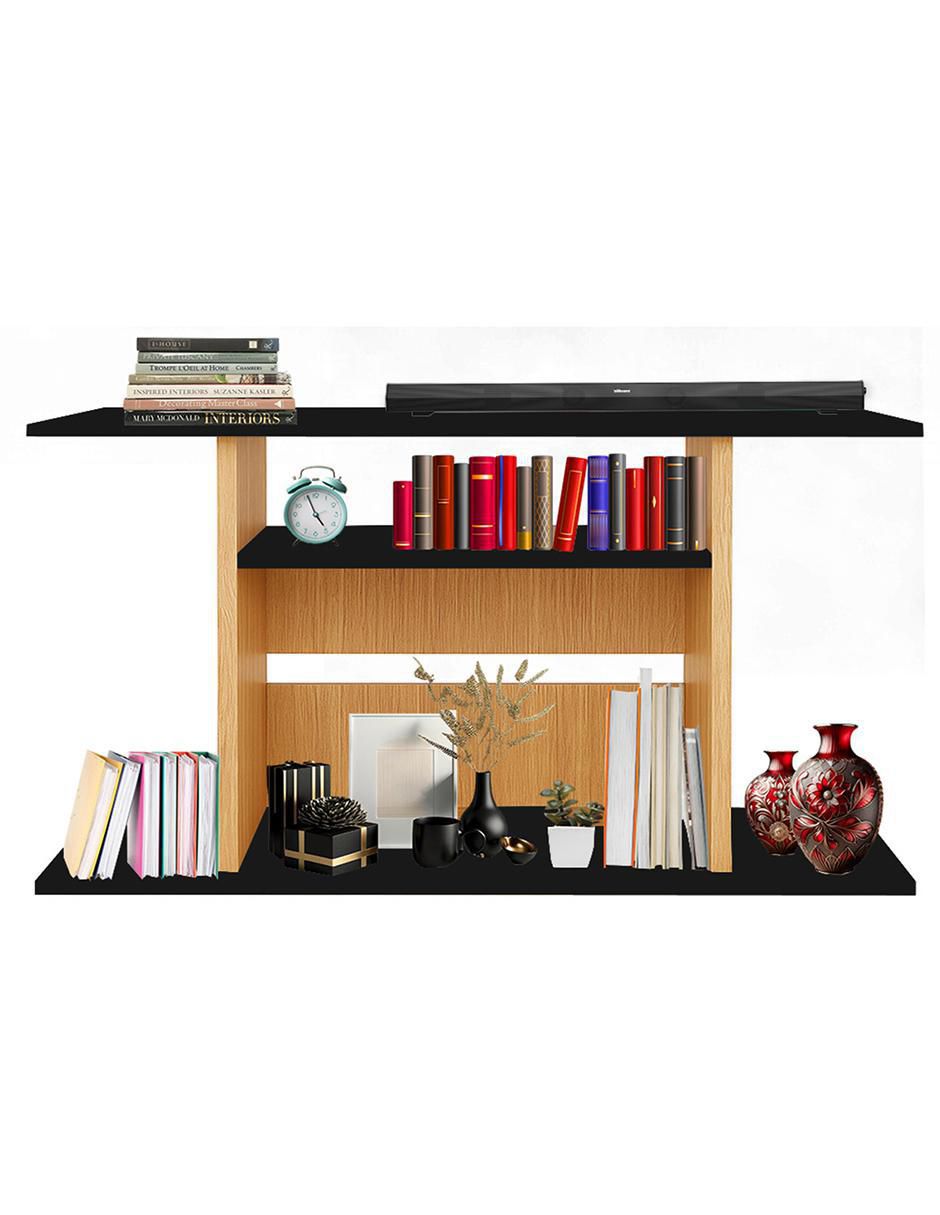Mueble de TV armable de melamina 6