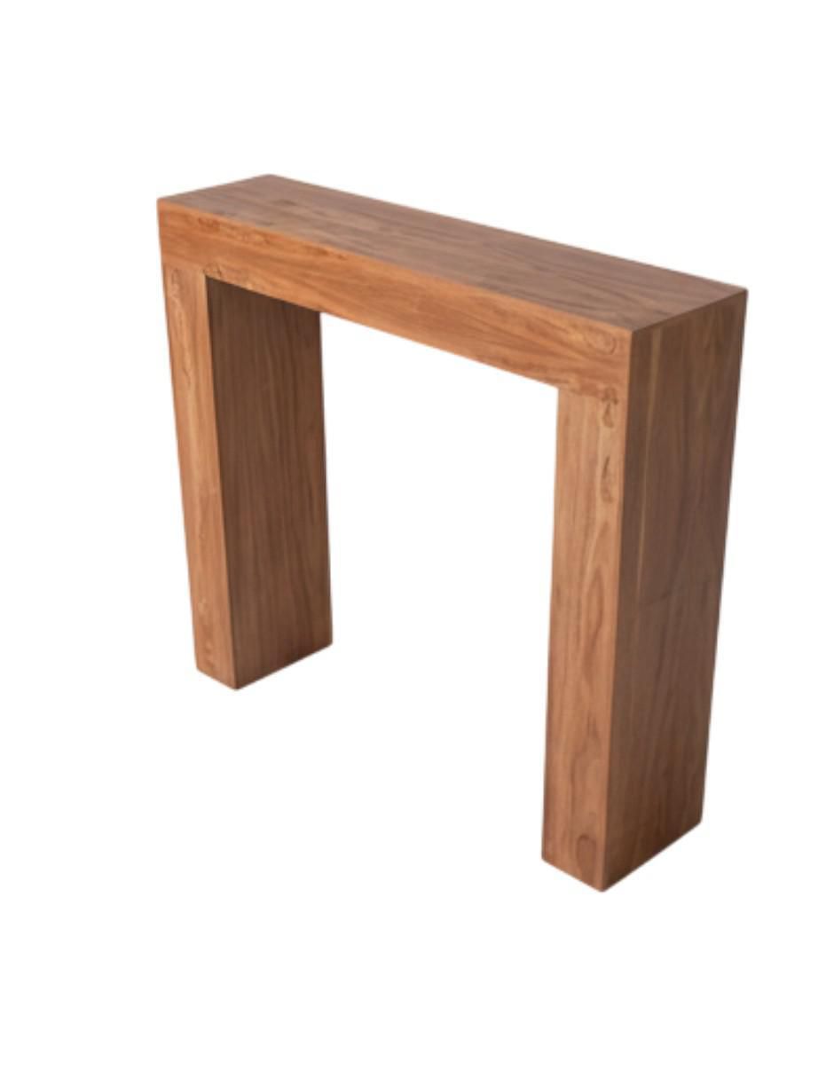 Consola Lemich de chapa madera