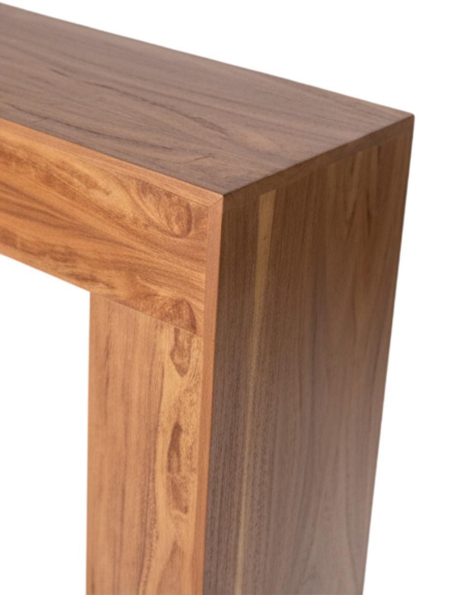 Consola Lemich de chapa madera