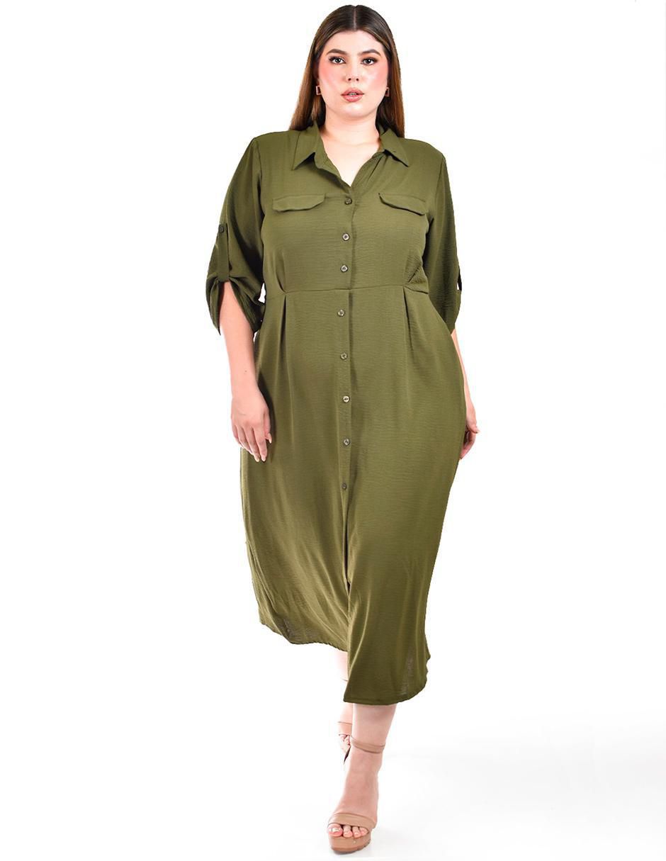 Vestido midi casual para mujer