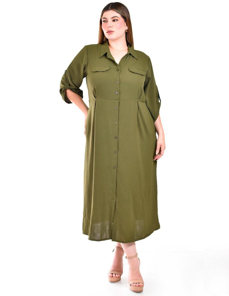 Vestido midi casual para mujer