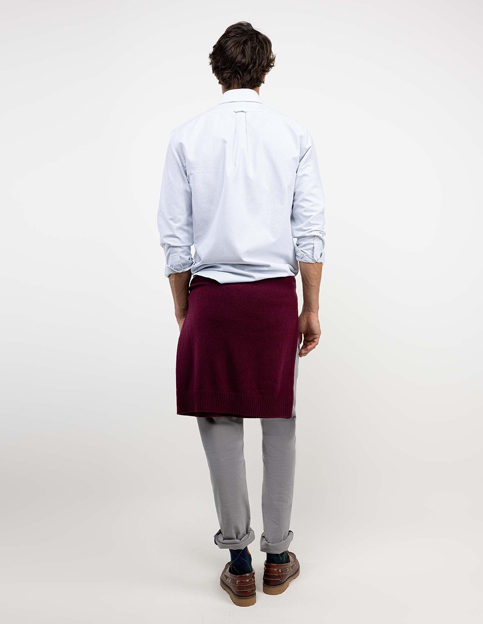 Camisa casual de algodón manga larga para hombre