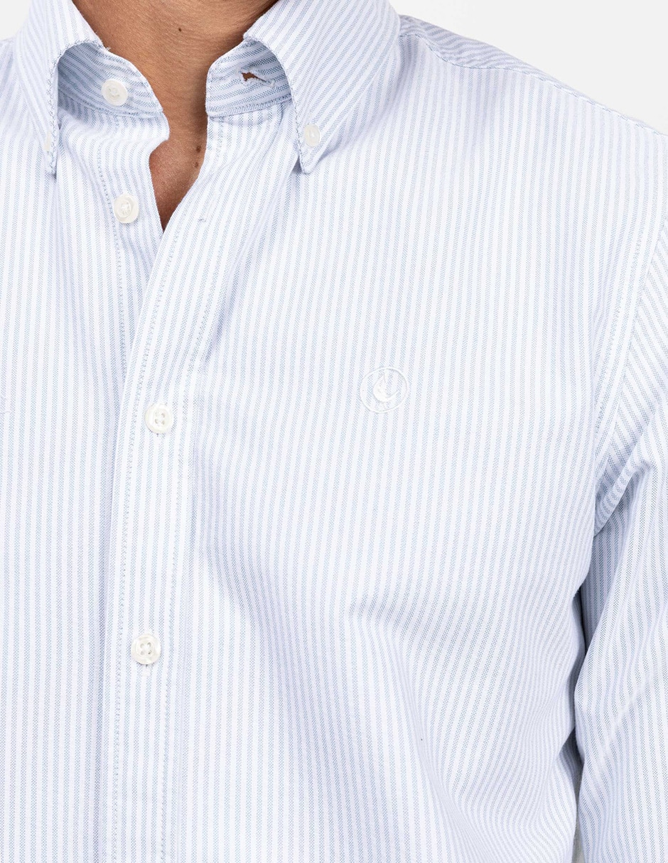 Camisa casual de algodón manga larga para hombre