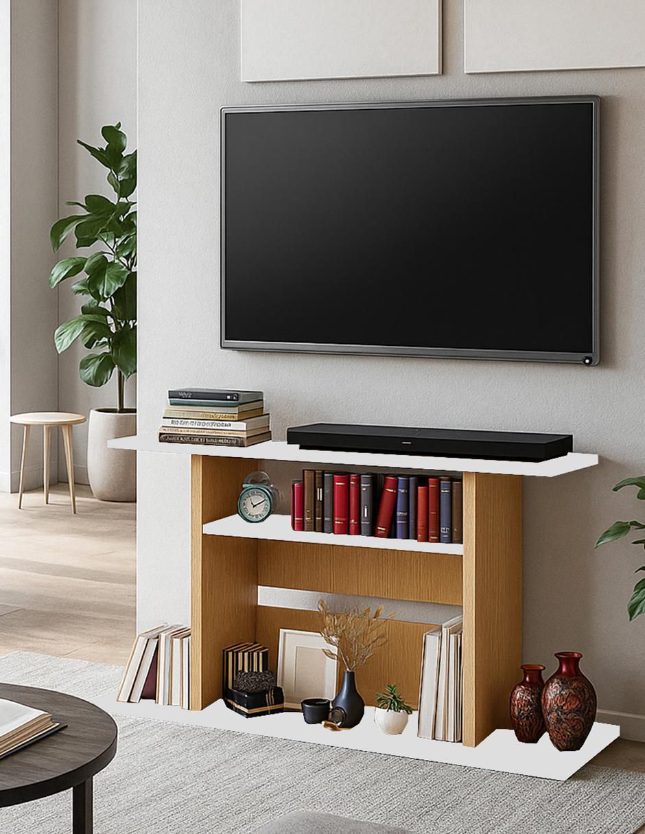 Mueble de TV armable de melamina 4