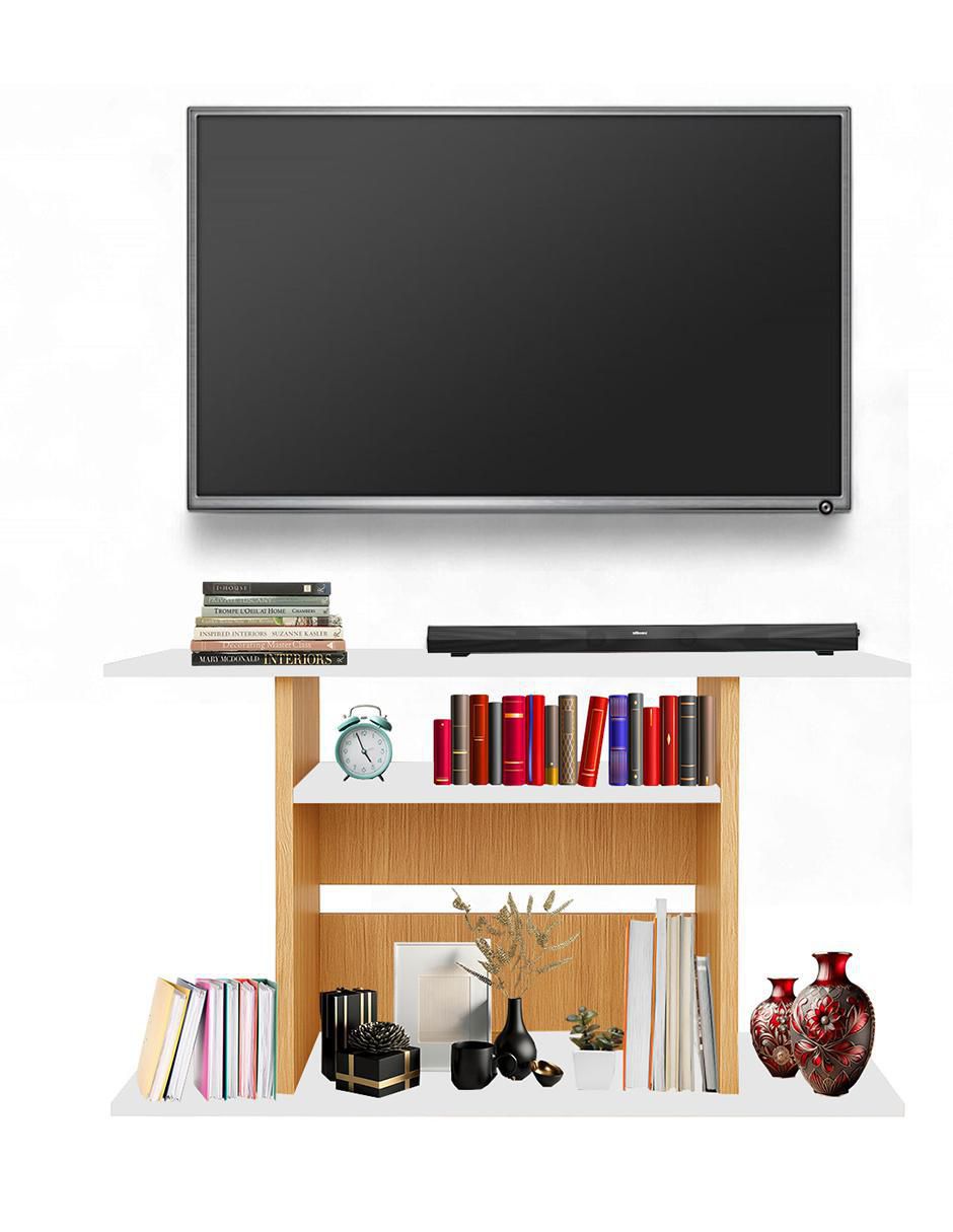Mueble de TV armable de melamina 5