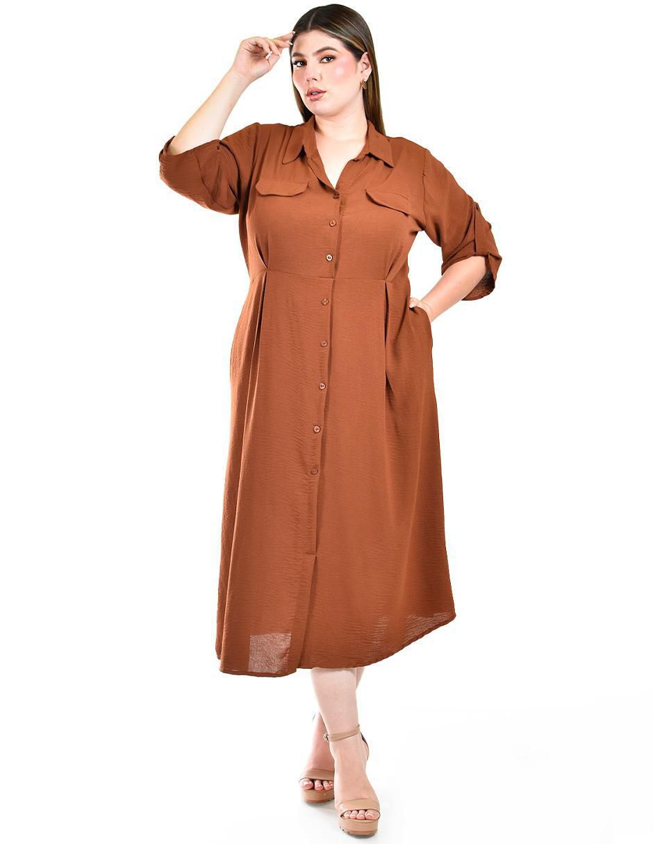 Vestido midi casual para mujer Vestido midi casual para mujer