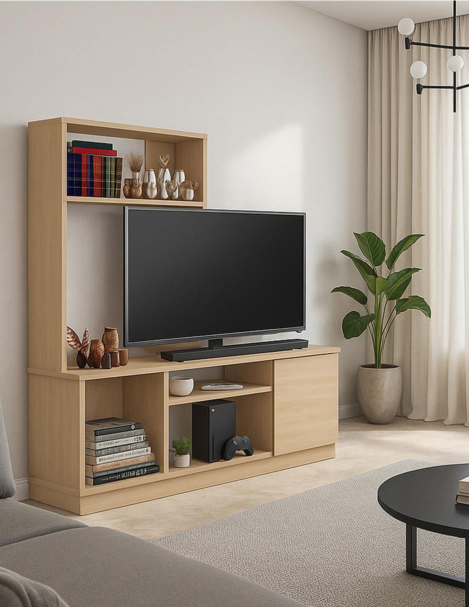 Mueble de TV armable de melamina 4