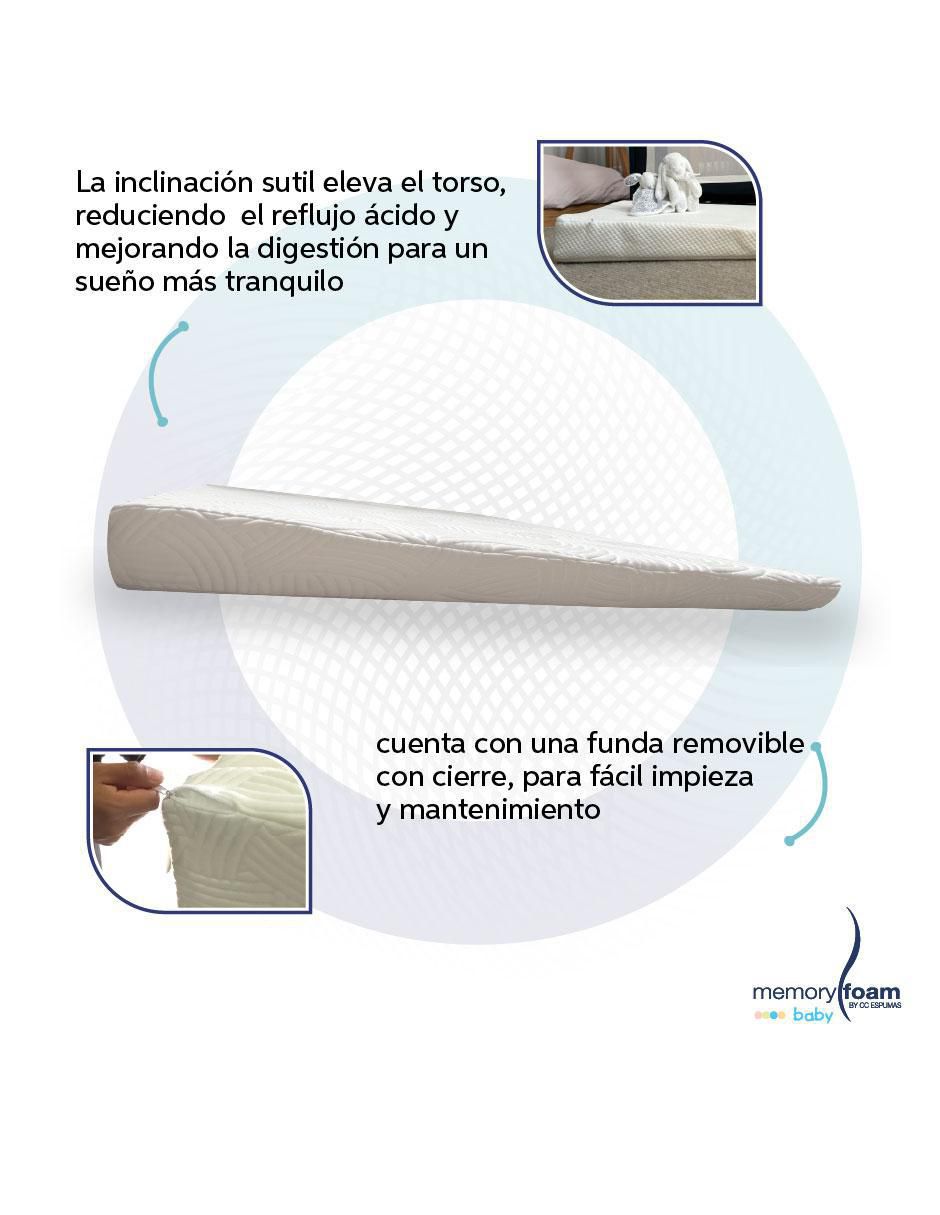 Colchón antirreflujo Memory Foam Baby confort medio Colchón antirreflujo Memory Foam Baby confort medio