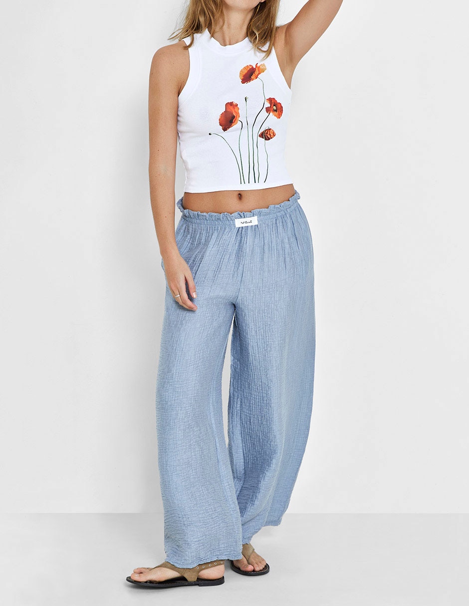 Pantalón easy pant wide leg para mujer Pantalón easy pant wide leg para mujer