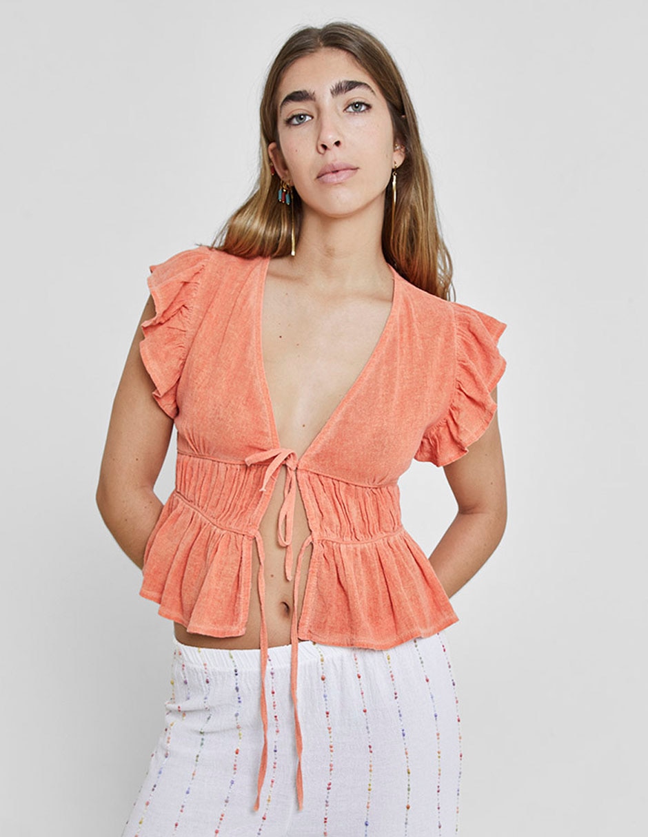 Blusa manga corta para mujer 1