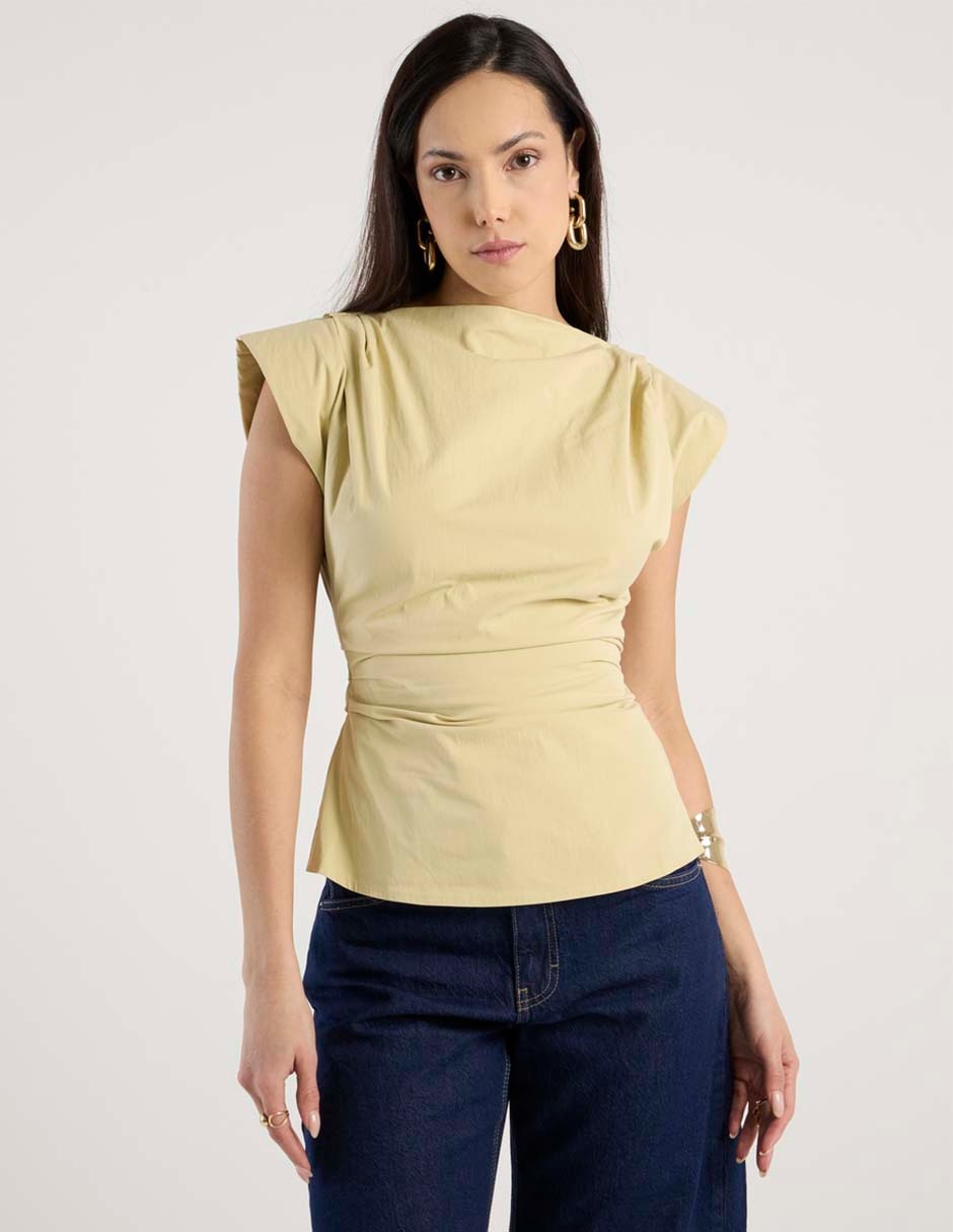 Blusa Topshop manga corta para mujer
