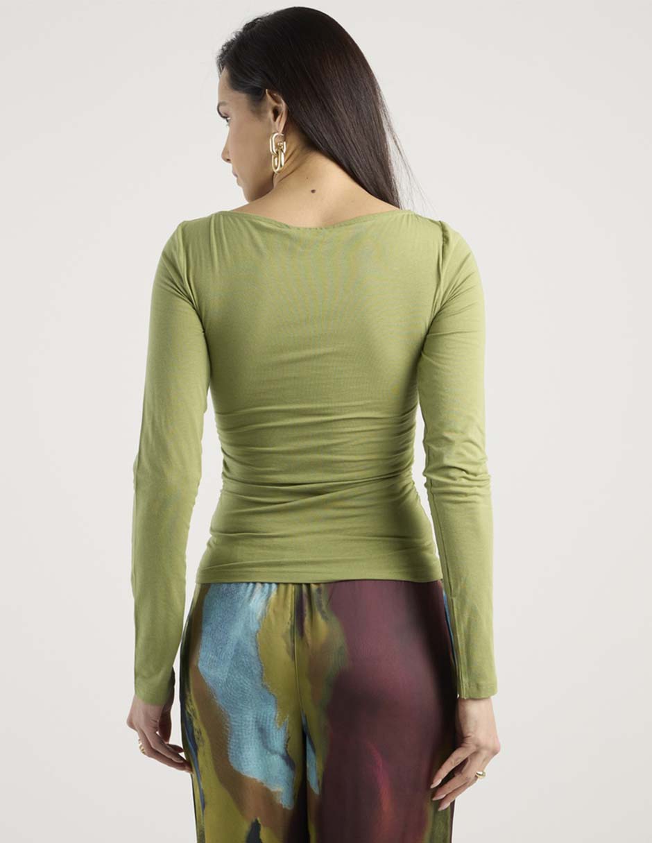 Blusa manga larga para mujer 5