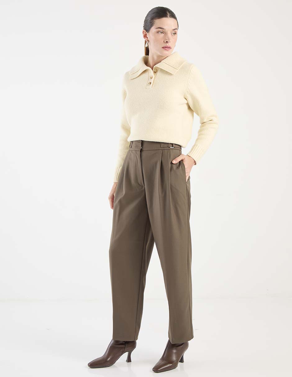 Pantalón de vestir relajado para mujer 3
