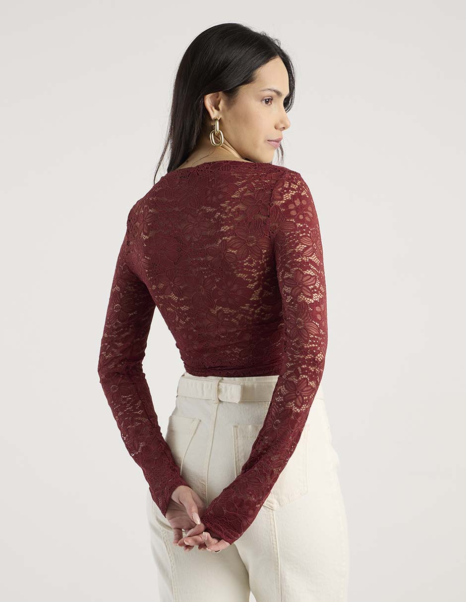 Blusa manga larga para mujer 6