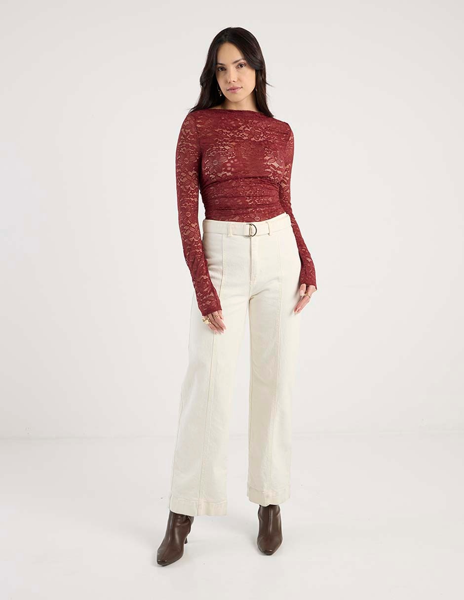 Blusa manga larga para mujer 7