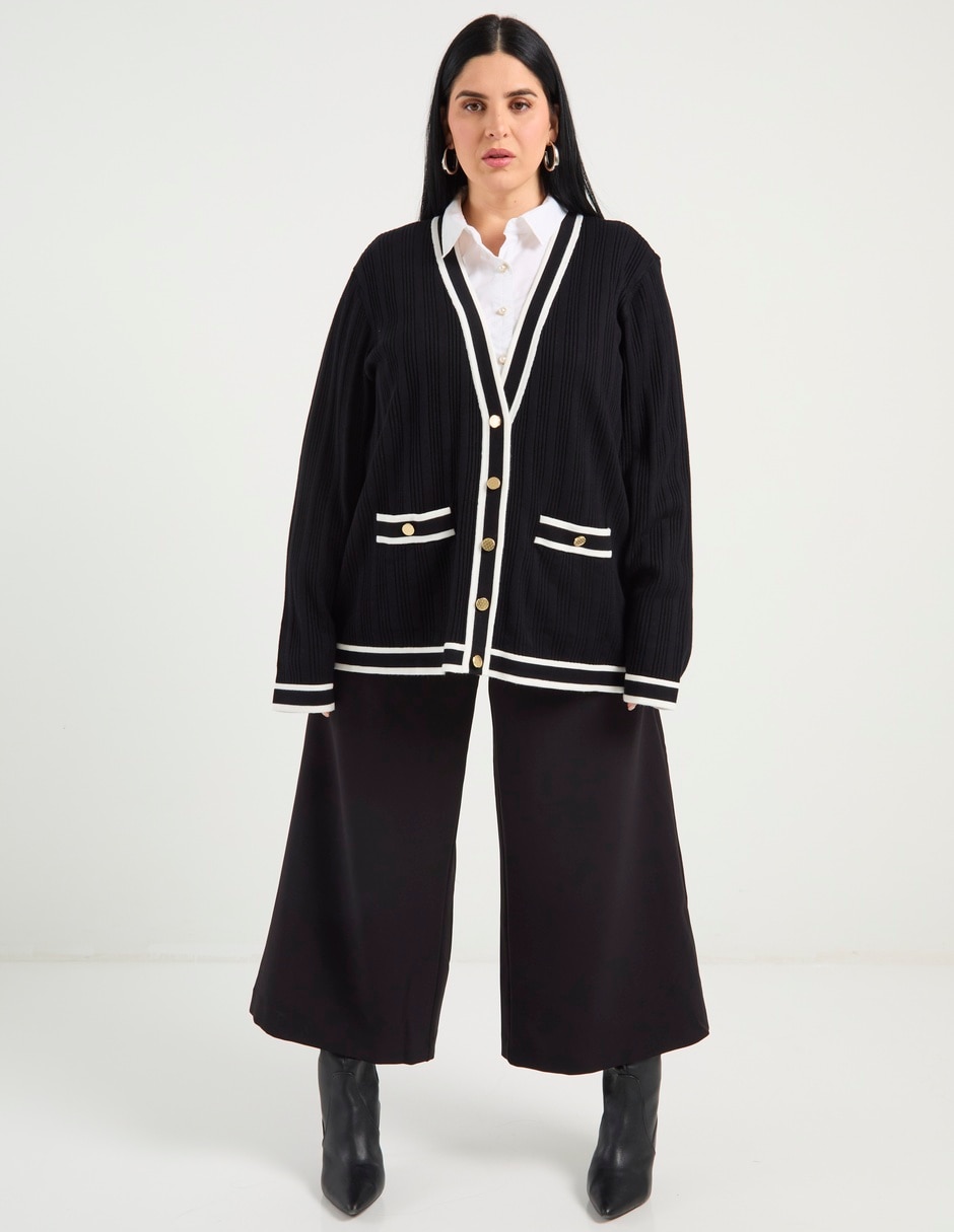 Suéter Karl Lagerfeld paris cuello V para mujer