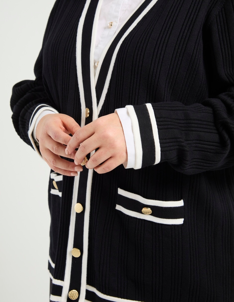 Suéter Karl Lagerfeld paris cuello V para mujer