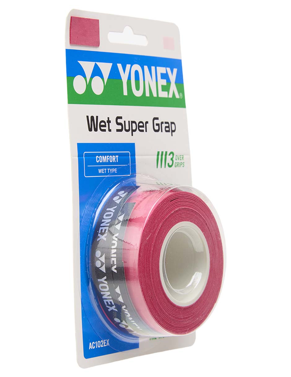 Cinta protectora para raqueta wet super grap rojo