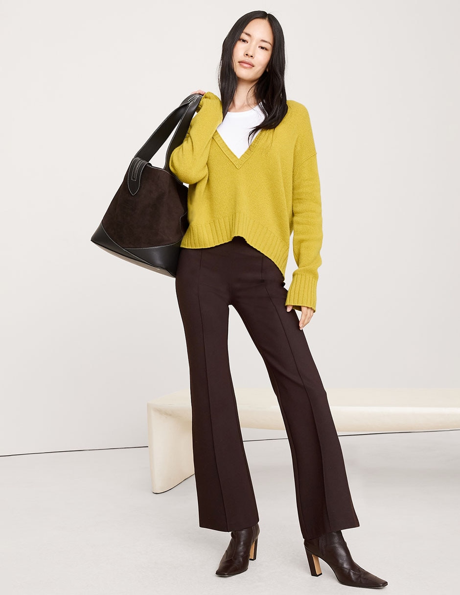 Pantalón acampanado flare para mujer