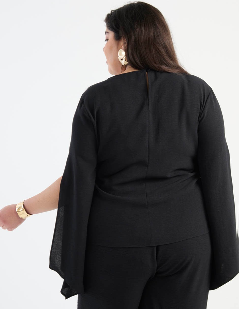 Blusa túnica manga larga para mujer 5