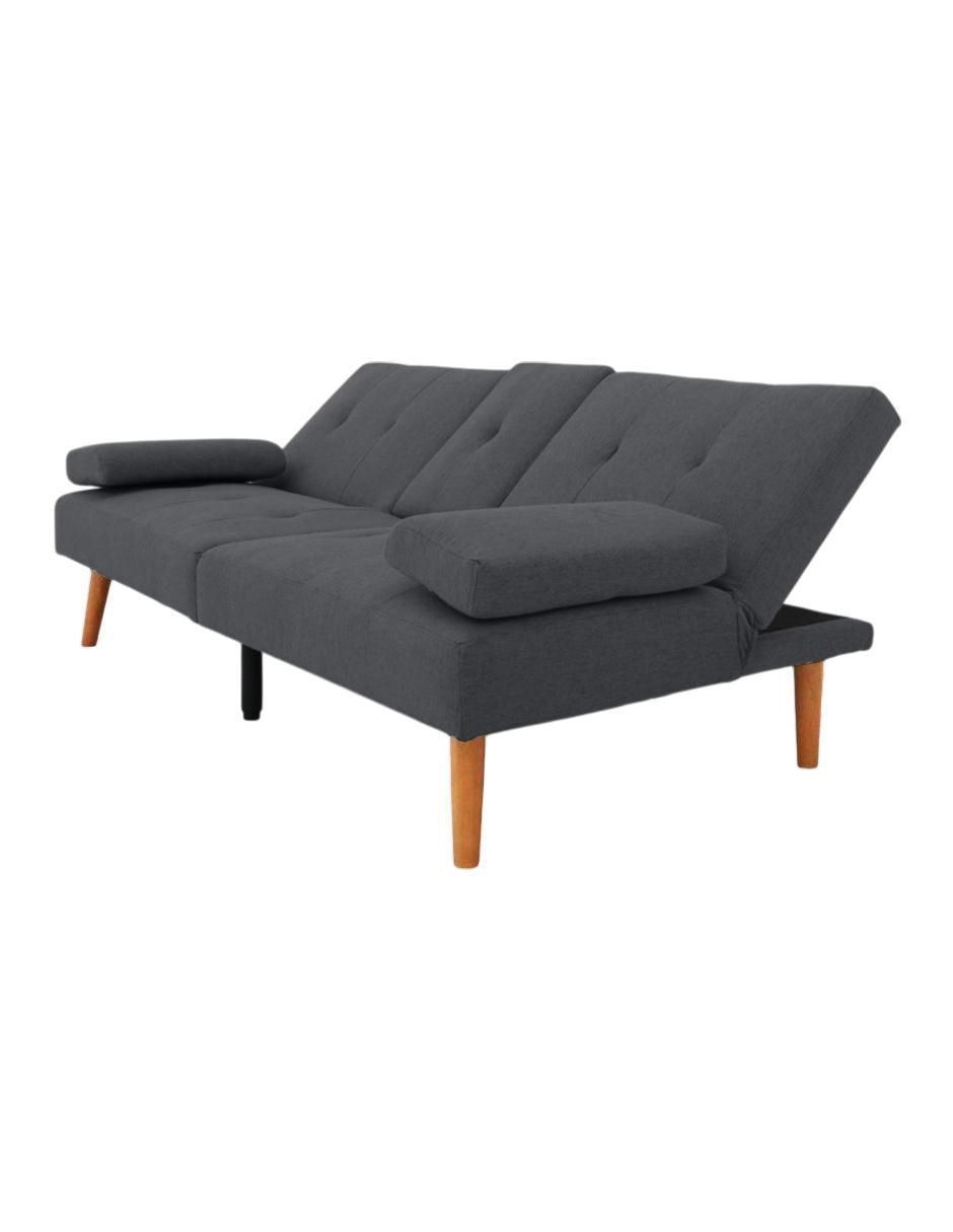 SOFÁ CAMA POLIÉSTER, GRIS OXFORD