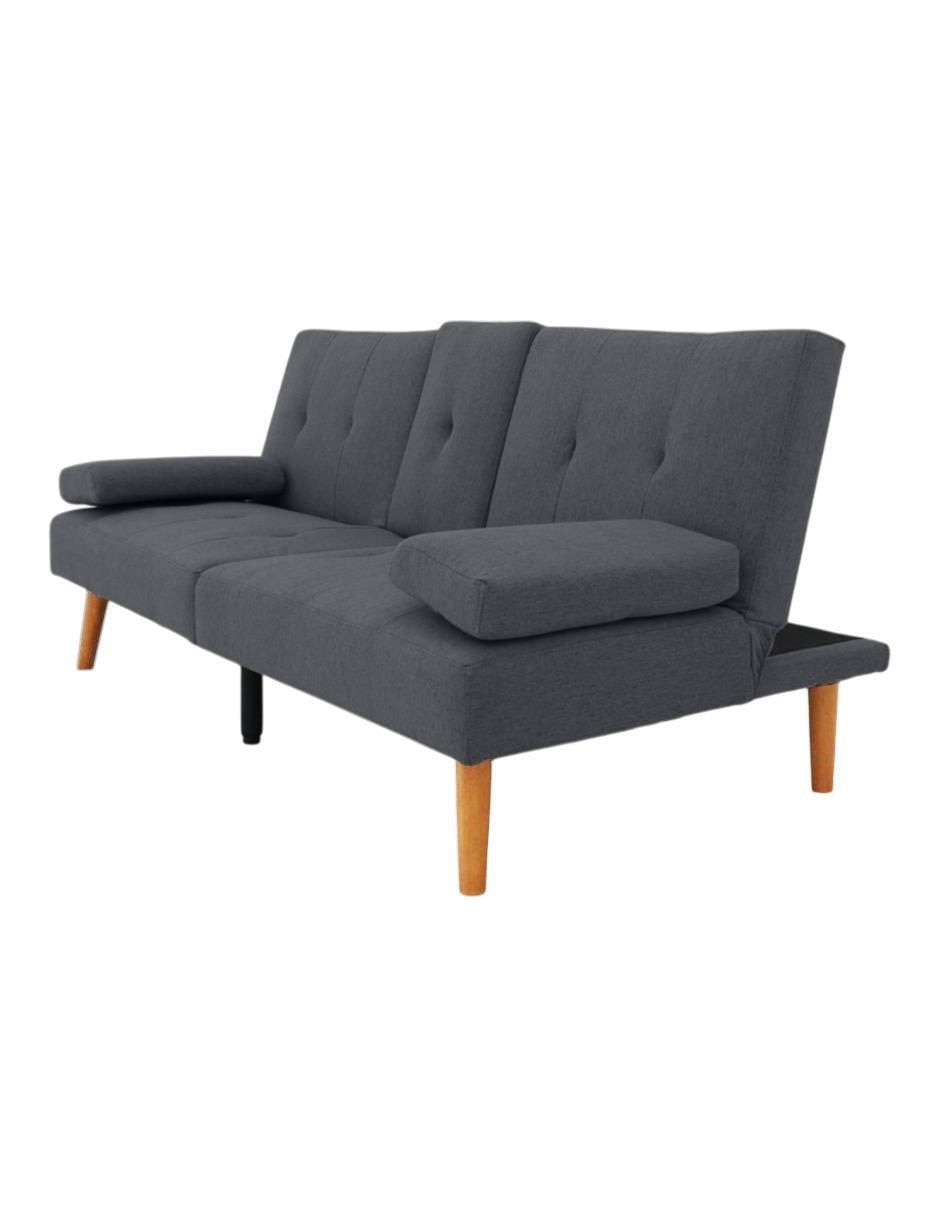 SOFÁ CAMA POLIÉSTER, GRIS OXFORD