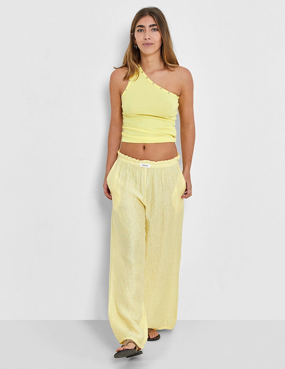 Pantalón easy pant Naelle wide leg para mujer