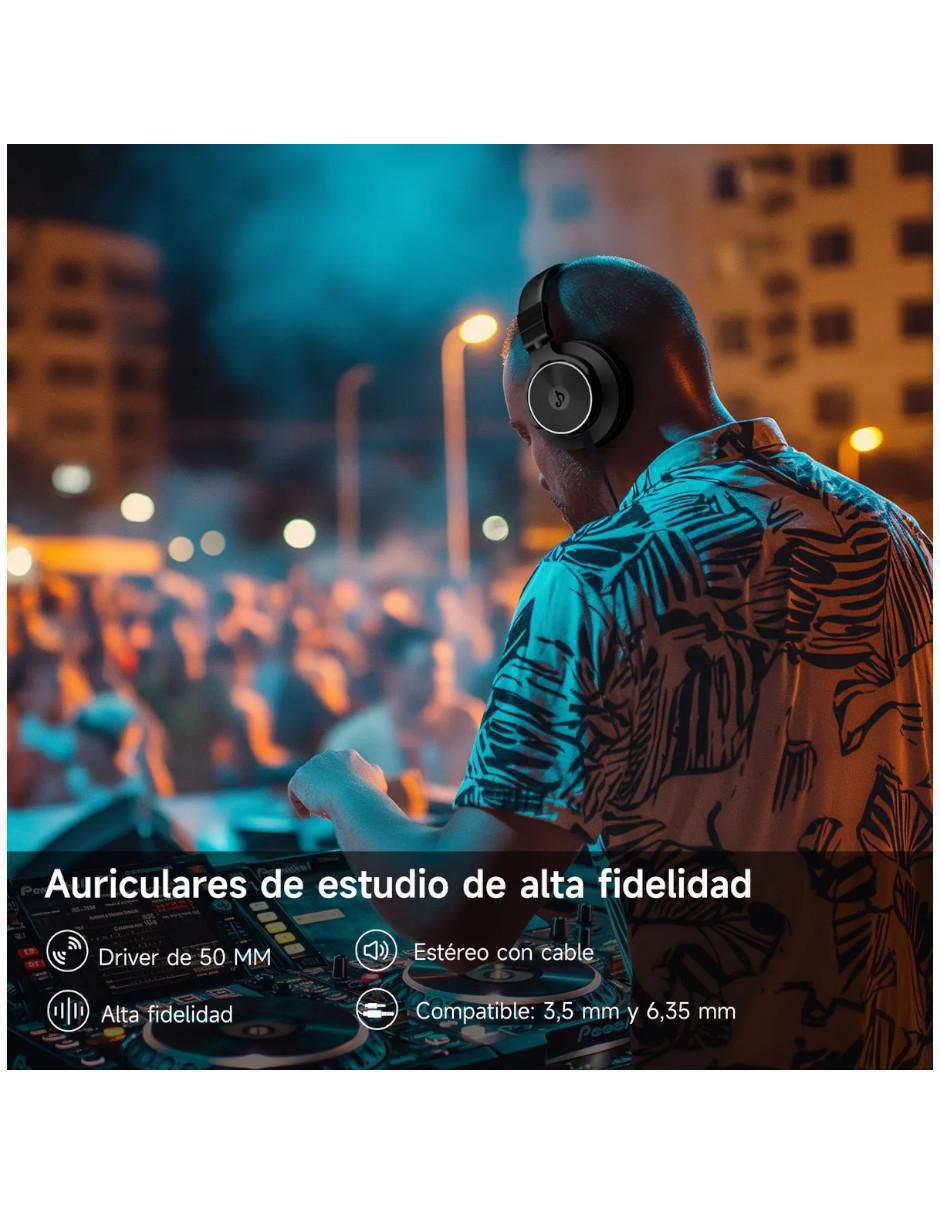 Audífonos over-ear alámbricos con cancelacion de ruido 6