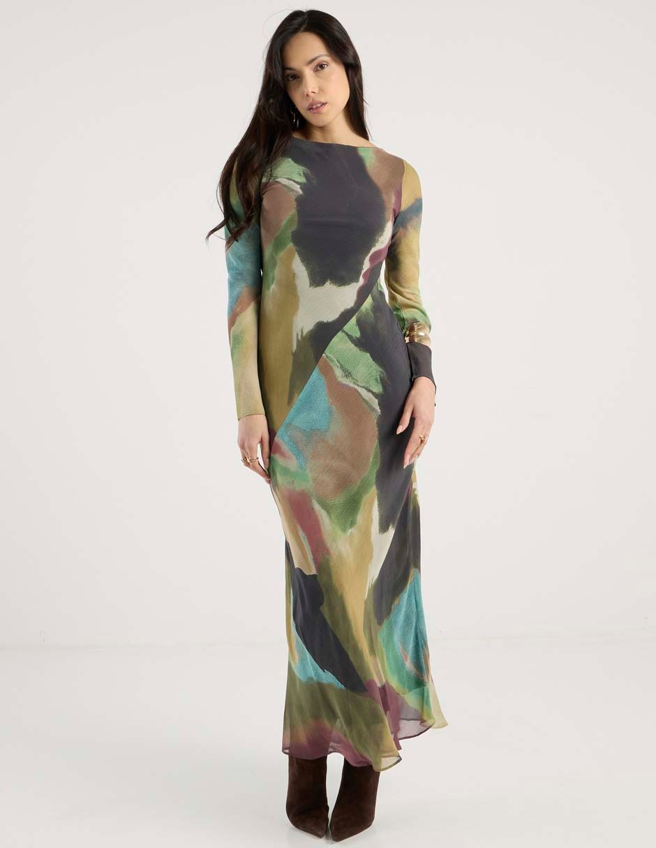 Vestido largo casual para mujer 1