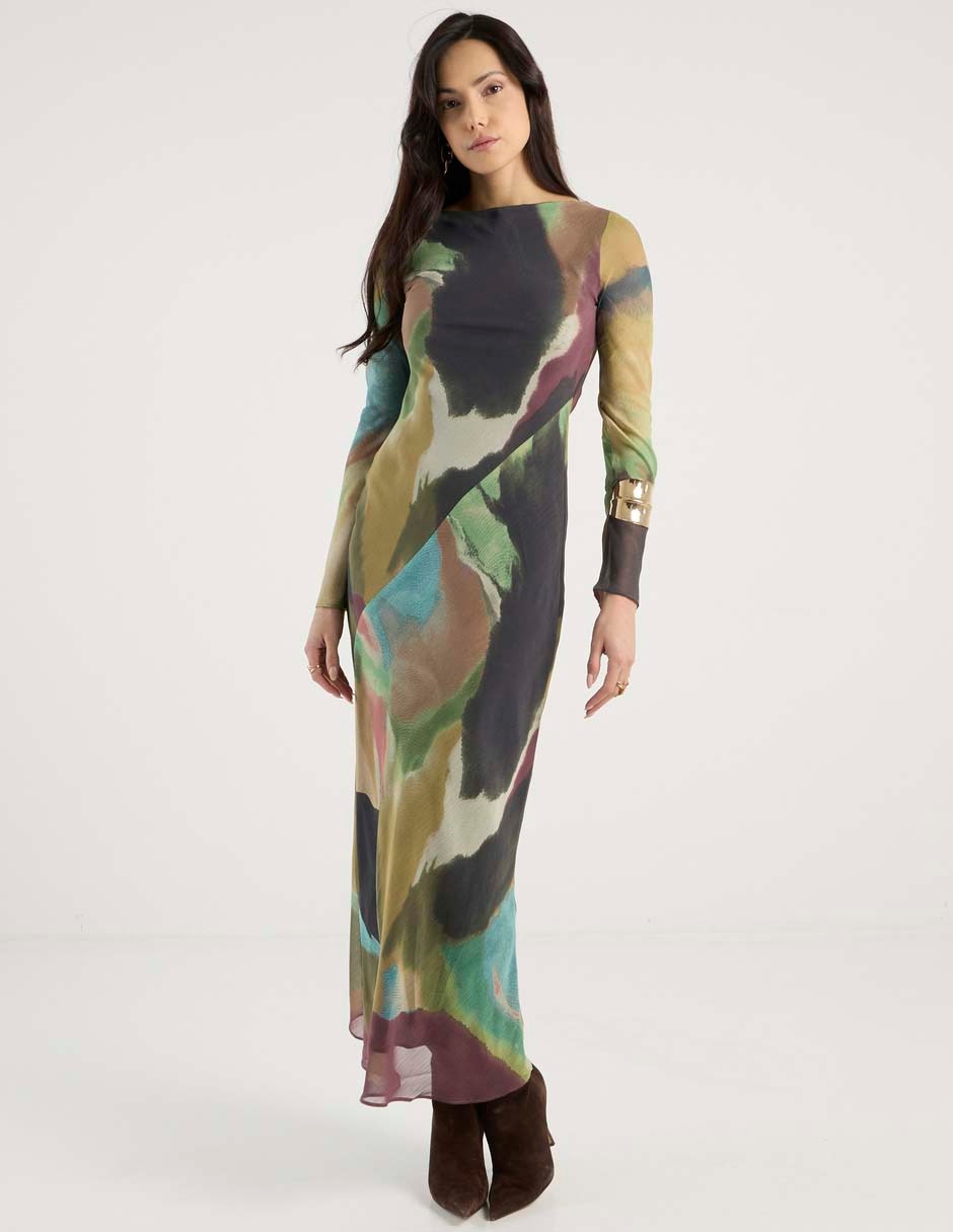 Vestido largo casual para mujer 7